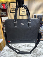 Burberry Check Canvas Laptop Bag